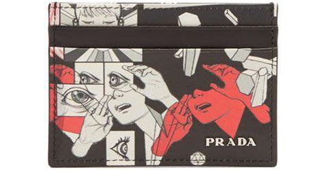 prada comic card holder
